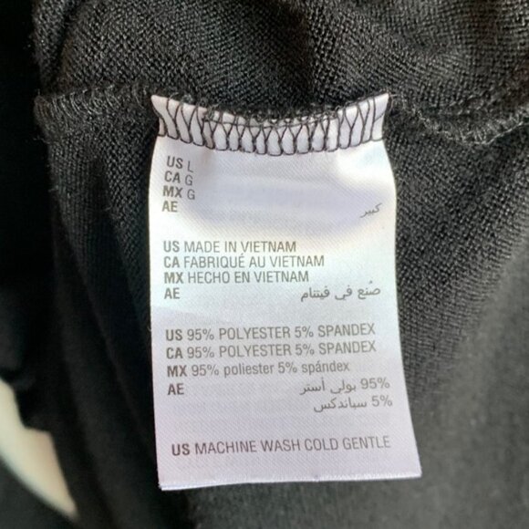 STYLE & CO Black Triple Bell Long Sleeve Blouse - Picture 4 of 5